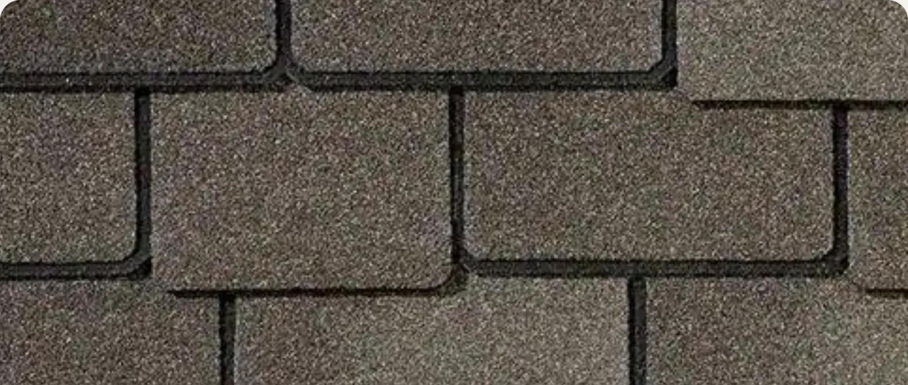 Close-up of designer shingles